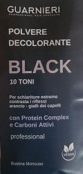 Черен обезцветител (супра) изсветляваща до 10 тона - Guarnieri Decolorante Nero al Carbone 10 toni - 50 гр