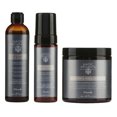 Възстановяваща серия за силно увредена коса - Nook Argan Wonderful Rescue