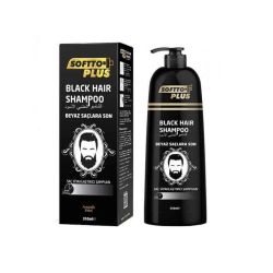 Оцветяващ шампоан за черна коса за мъже за 10 минути - Softto Plus Black Hair Shampoo 350 мл