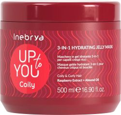 Хидратираща гел маска за къдрава коса 3в1 - Inebrya Up to You Coily Hydration Jelly Mask 500 мл