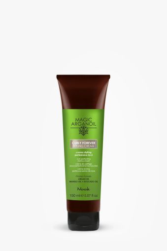 Лек крем за къдрава и чуплива коса - Nook Magic Arganoil Curly Forever Styling Cream 150 мл