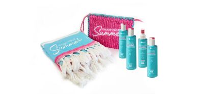 Слънчев комплект с подарък плажна кърпа и несесер - Hair Company Sea Breeze 