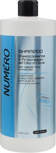 Шампоан за къдрава и чуплива коса - Brelil Numero Elasticizing Shampoo 1000 мл