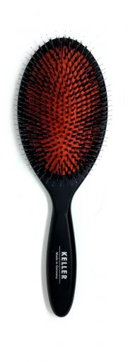 Четка за разресване естествен косъм и дървена дръжка - Keller Exclusive Brush
