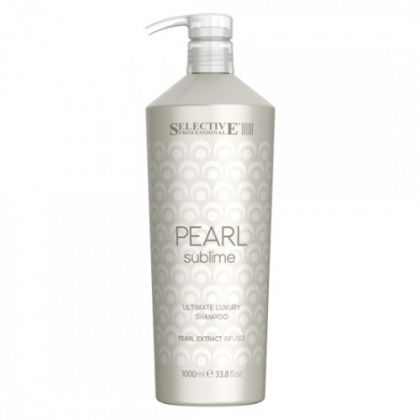 Шампоан за блясък на изсветлени и третирани коси - Selective Professional Pearl Sublime Ultimate Luxury Shampoo 1000мл