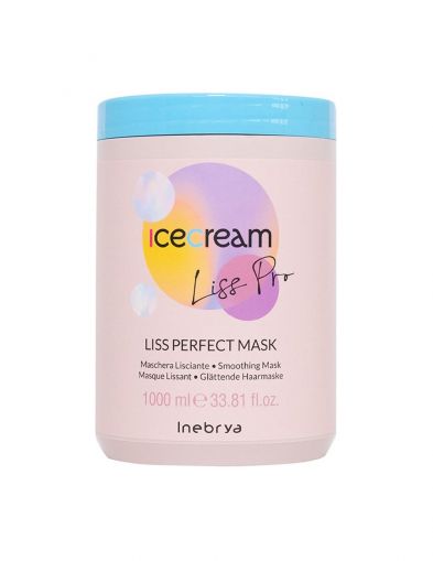 Маска за изглаждане на буйни и накъсани коси- - Inebrya Ice Cream Liss Perfect Mask 1000 мл