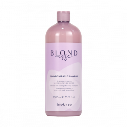 Подсилващ русото шампоан за суха коса - Inebrya Blondesse Blonde Miracle Shampoo 1000 мл