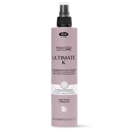 Термозащитен протектор с кератин и бабасу - Lisap Top Care Ultimate K Revitalizing Protective & Styling Spray 250 мл