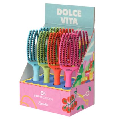 Професионална четка с глигански косъм (лимитирана серия) - Olivia Garden Fingerbrush Dolce Vita Limited Edition