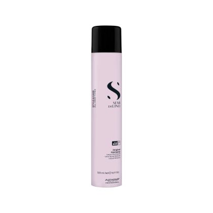 Лак за коса със силна фиксация - Alfaparf Semi Di Lino Style&Care Original Hairspray 500 мл