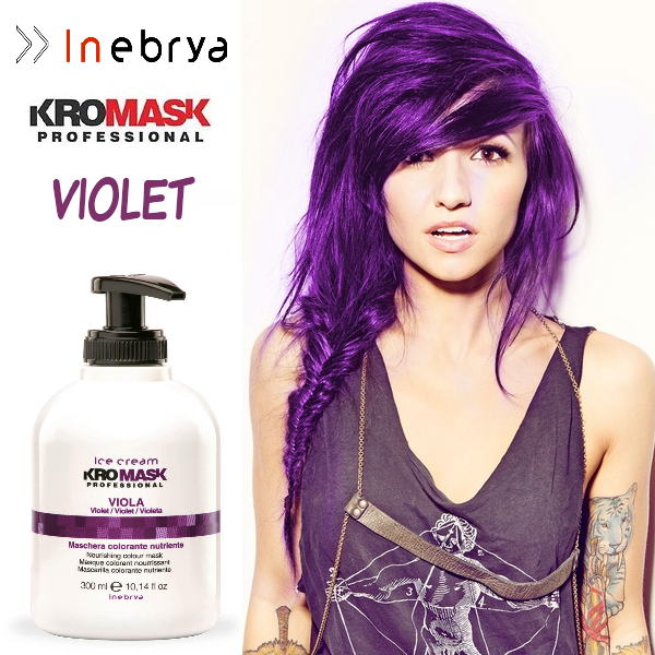 Оцветяваща маска Виолет - Inebrya KROMASK INTENSE VIOLET MASK 300 ml.