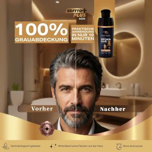 Мъжка боя за коса - Тъмно Кафяво - Softto Plus Expert Formular Hair Color  Dark Brown   400 м