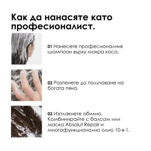 Шампоан за силно изтощена коса -  L'Oréal Professionnel Absolut Repair Shampoo 300 мл.