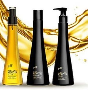 Комплект от шампоан, маска и еликсир  pH Laboratories  Pure Hair Illuminating Argan&Keratin Kit