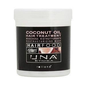 Маска с кокосово масло и зехтин за сухи и изтощени коси Rolland  UNA HAIR FOOD 1000 мл