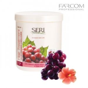Маска за боядисана коса с екстракт от хибискус и гроздово семе Seri 1000 мл.