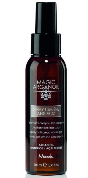 Изглаждащ спрей с арган и монои и акай бери -Nook Magic ArganOil spray lumiére anti-frizz 100 мл.