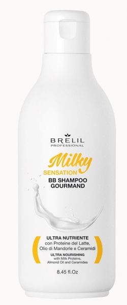 Млечен сметанов гурме шампоан - Brelil BB Milky Sensation Shampoo Gourmand 250 мл