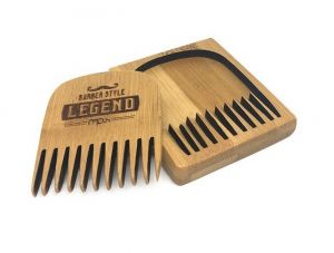 Дървен гребен за брада и мустаци -  Legend  Barber Style Pocket