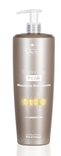 Маска за допълнителен блясък на всеки тип коса - Hair Company Mask illuminante 1000 мл