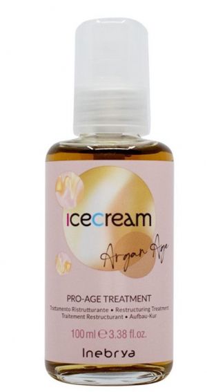 Подхранващо арганово масло с UV филтър  - Inebrya Ice Cream Тreatment Pro Age Argan 100 мл.
