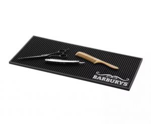 Подложка против плъзгане на инструменти - Barburys Pick-up anti-slip mat for barber and hairdressing tools - black