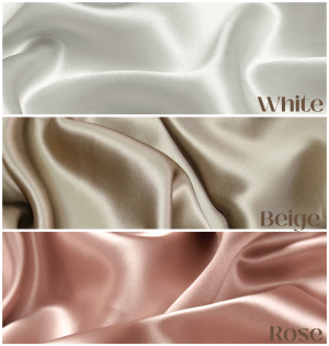 Копринена калъфка от 100% мълбери коприна (бежаво) -  100 % Mulberry Silk, Клас 6А, 22мм плътност, размер 50X70 см