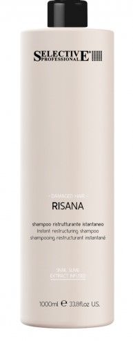 Шампоан за увредени коси със слуз от охлюв  - Selective Professional Risana  Shampoo 1 л