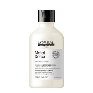Шампоан за боядисана коса и изсветлена коса - L'Oréal Professionnel Metal Detox Anti-Metal Cleansing Cream Shampoo 300 мл
