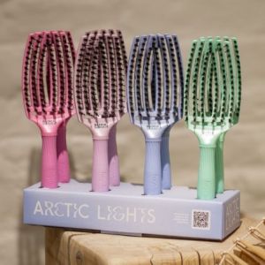 Професионална четка с глигански косъм (лимитирана серия) - Olivia Garden Fingerbrush Arctic Light Limited Edition 