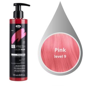 Оцветяваща маска за коса Розово -  Lisap ReFresh Color Mask Pink Rosa  250 мл